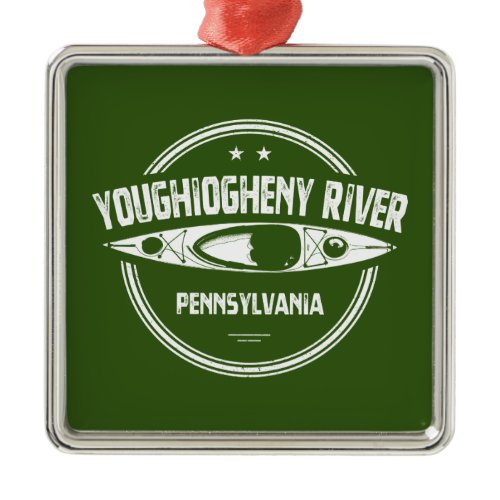 Youghiogheny River, Pennsylvania Metal Ornament