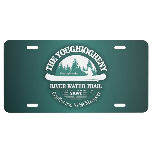 Youghiogheny WT (canoe) License Plate (Front)