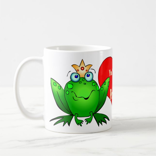 You'll Always Be My Princess Cute Frogs Mug (Left)