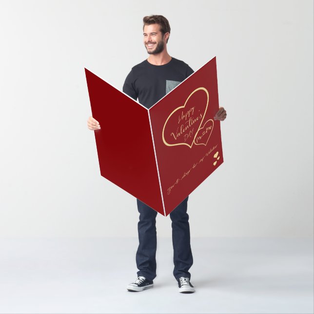 You'll Always Be My Valentine Double Hearts Card (In Situ)