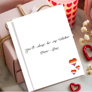 You'll Always Be My Valentine Lesbian Flag Flat Holiday Card