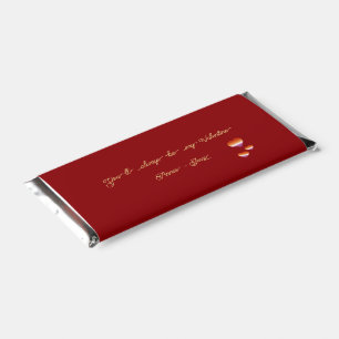 You'll Always Be My Valentine Lesbian Hearts Flag Hershey Bar Favors