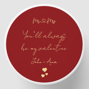 You'll Always Be My Valentine Mr and Mrs Mini Candle Favors