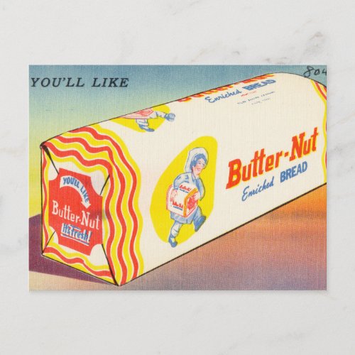 Youll like Butter_Nut Bread Vintage ad Postcard