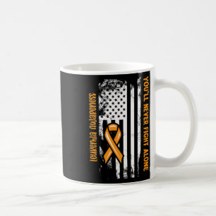 You'll Never Fight Alone Blood Cancer Leukemia Awa Coffee Mug