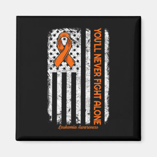 You'll Never Fight Alone Blood Cancer Leukemia Awa Magnet