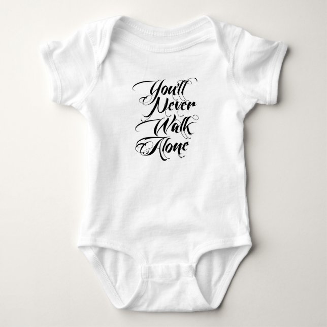 You'll Never Walk Alone Baby YNWA Bodysuit (Front)