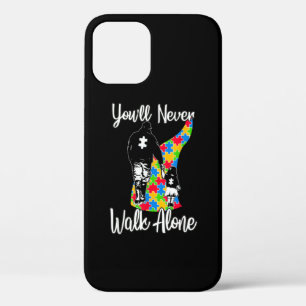 You'll Never Walk Alone Father Daughter Autism iPhone 12 Case