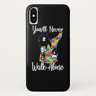 You'll Never Walk Alone Father Daughter Autism iPhone X Case