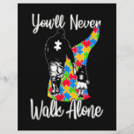 You'll Never Walk Alone Father Daughter Autism Letterhead<br><div class="desc">You'll Never Walk Alone Father Daughter Autism</div>