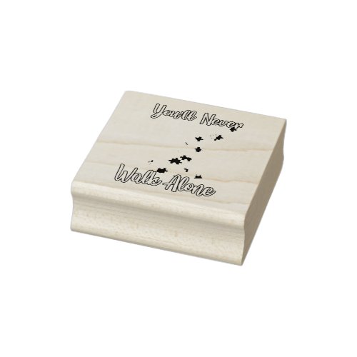 Youll Never Walk Alone Father Daughter Autism Rubber Stamp