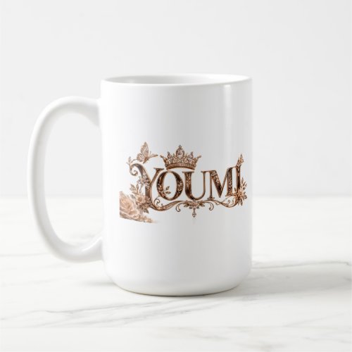 Youmi | Elegant Luxury Name Design Coffee Mug