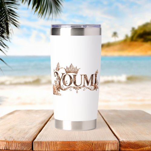 Youmi | Elegant Luxury Name Design Insulated Tumbler
