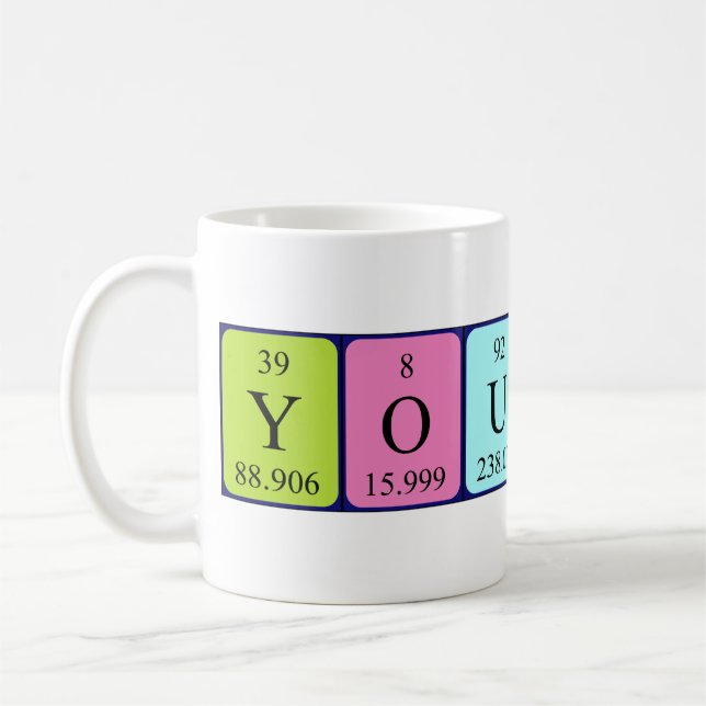 Youness periodic table name mug (Left)