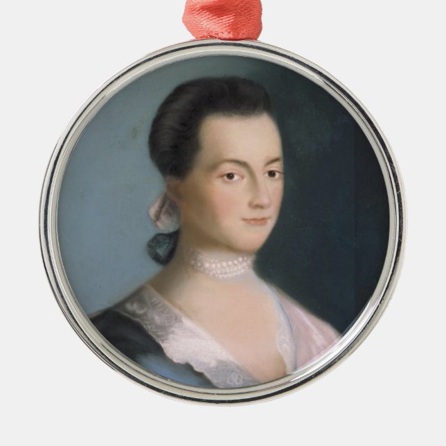 Young Abigail Adams Portrait Ornament (Front)