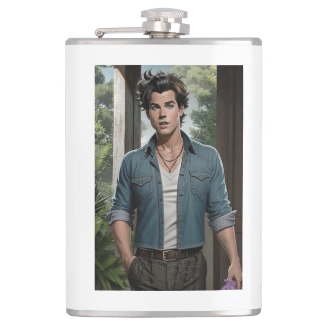 Young Ace  Flask (Front)