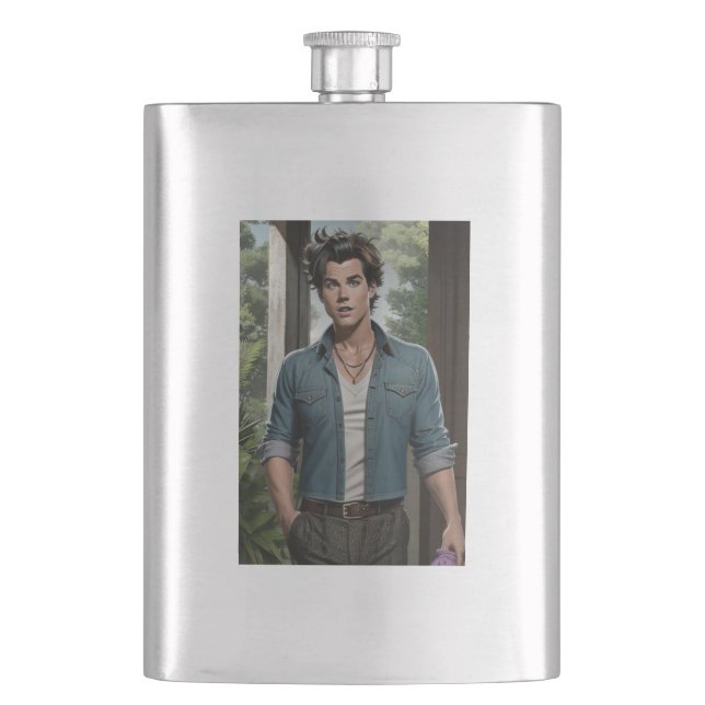 Young Ace  Flask (Front)