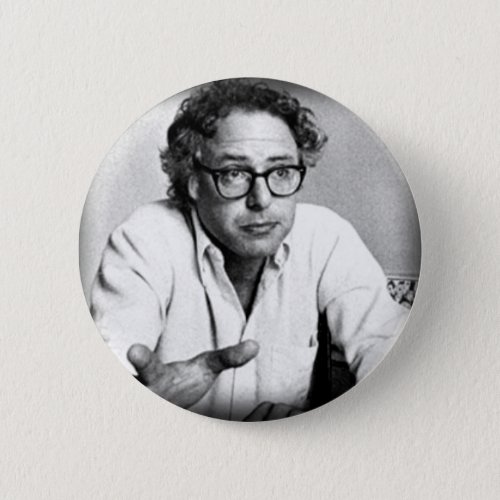 Young Activist Bernie Sanders Photo Button