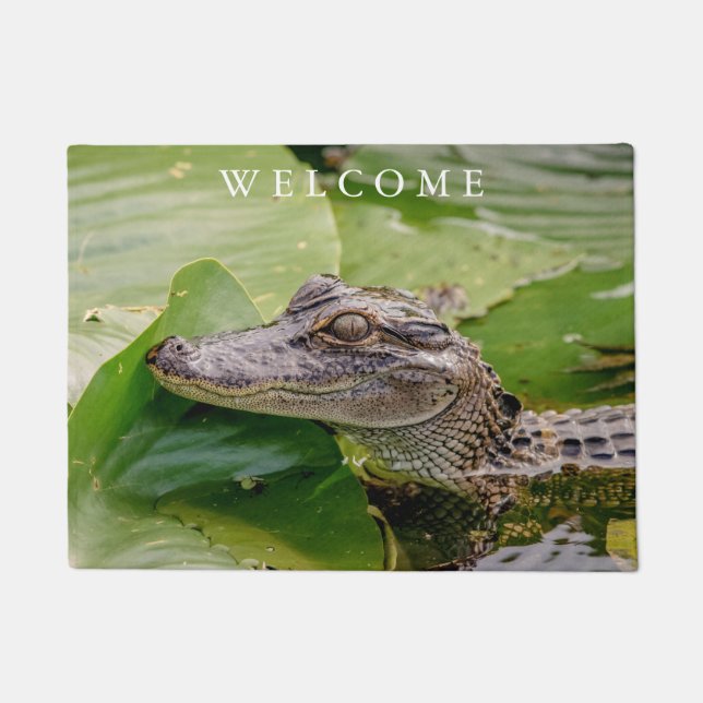 Young Alligator Doormat (Front)