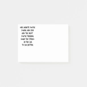 Young and Fun Post-it Notes