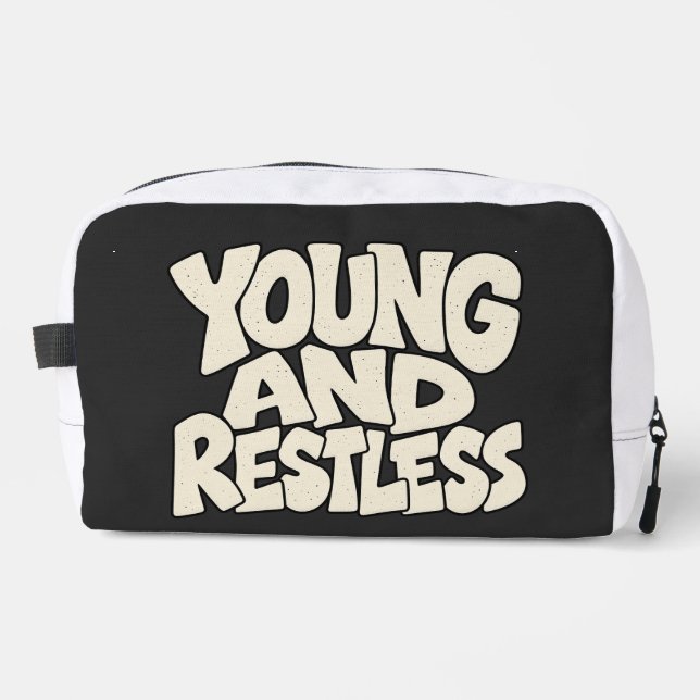  Young And Restless Bold Typography Dopp Kit (Front)