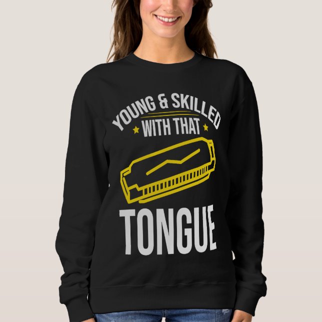 Young and Skilles Harmonica Player Sweatshirt (Front)