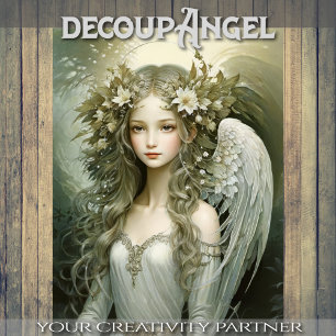 Young Angel - Decoupage - Tissue Paper