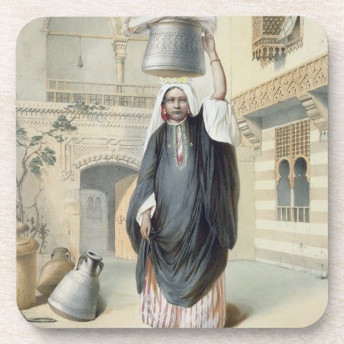 Young Arab Girl Returning from the Hammam in Cairo Coaster