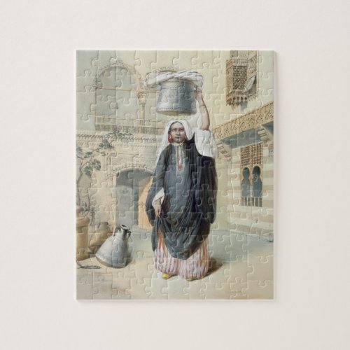 Young Arab Girl Returning from the Hammam in Cairo Jigsaw Puzzle