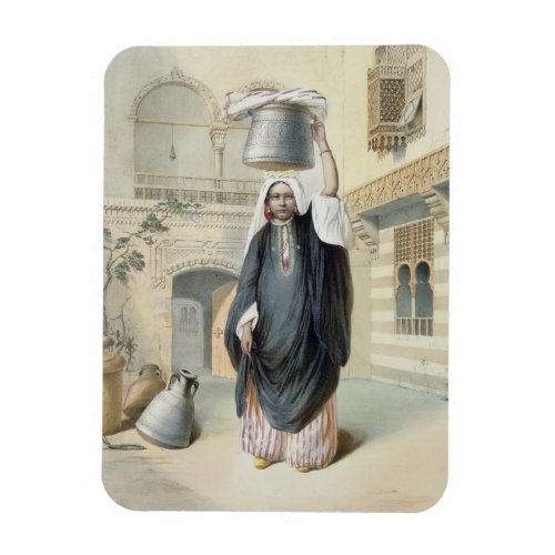 Young Arab Girl Returning from the Hammam in Cairo Magnet