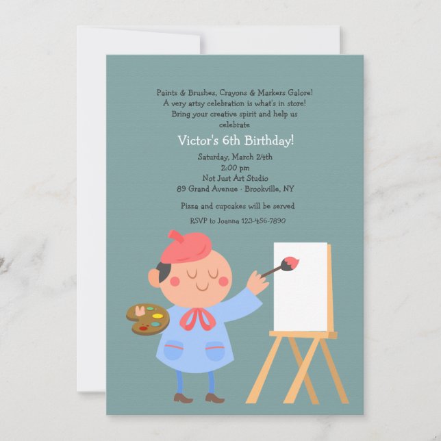 Young Artist Invitation (Front)