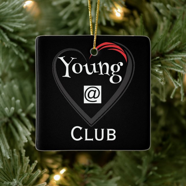 Young at Heart Club Ceramic Ornament (Tree)