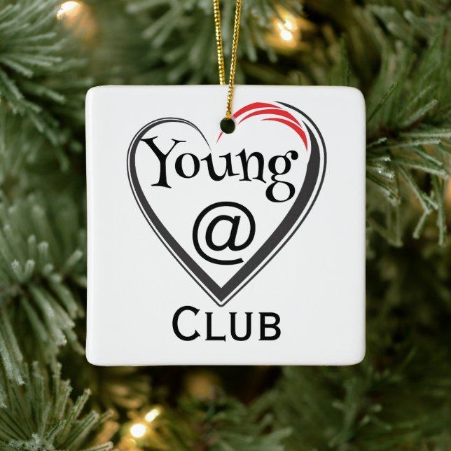 Young at Heart Club Ceramic Ornament (Tree)