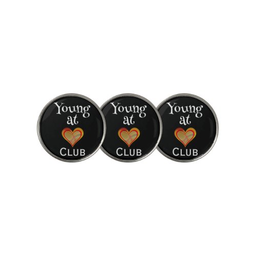 Young at Heart Club Golf Ball Markers