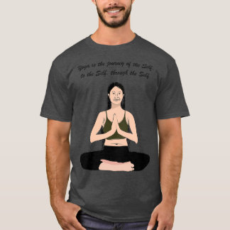 Young attractive woman practicing yoga t T-Shirt