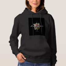 Young Authentic Fearless Floral Ribcage Hoodie
