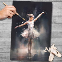 Young Ballerina 4 Decoupage Paper
