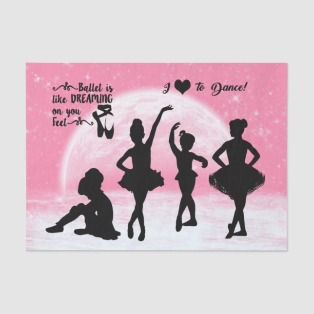 Young Ballet Dancers Tissue Paper (Front)