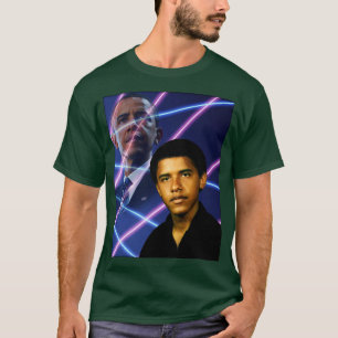 Young Barack Obama School Picture Laser T-Shirt