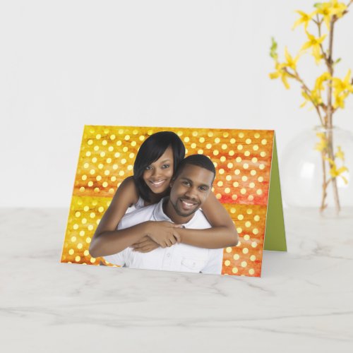 Young Black Couple Blank Greeting Card