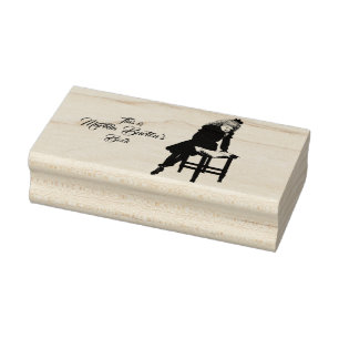 Young Book Reader Ownership Name Belongs to Stamp