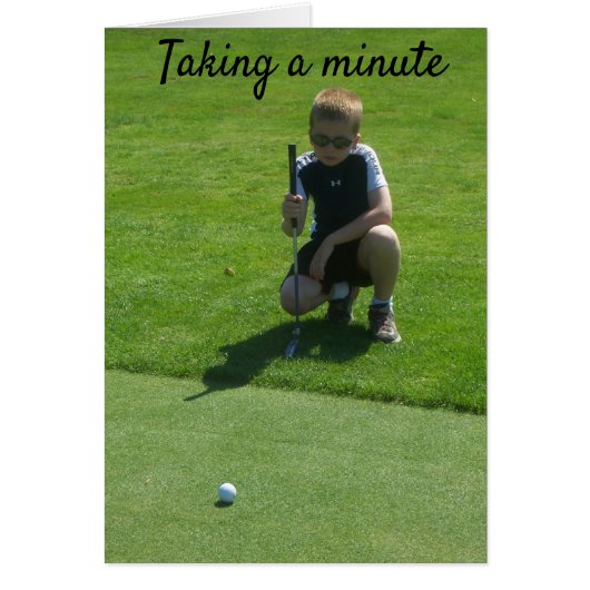YOUNG BOY GOLFING **HOW ARE YOU?** (Front)