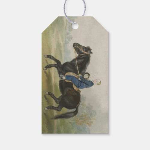 Young Boy Riding a Pony by Penry Williams Gift Tags