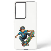 Young Boy skateboarding