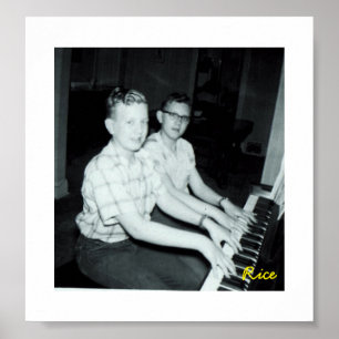 Young Boys at the Piano-Original photos Poster