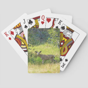 Young Buck in Yosemite, California Poker Cards