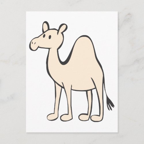 Young Camel Cartoon Postcard