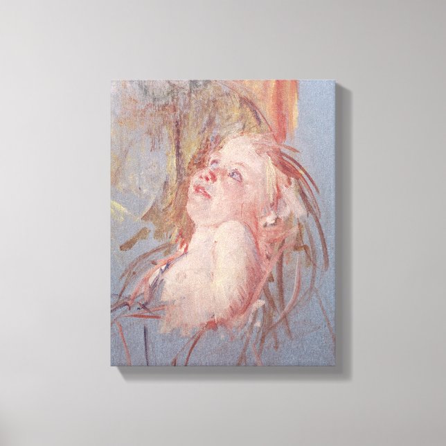 Young Child in its Mother's Arms Canvas Print (Front)