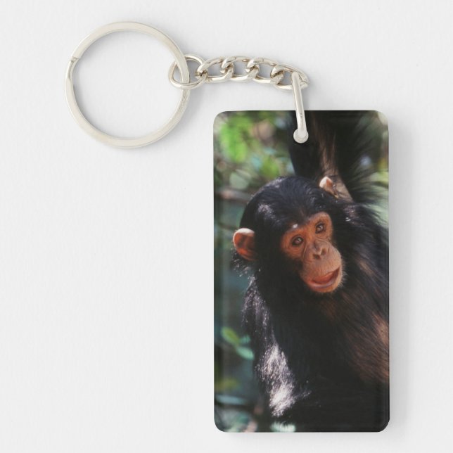 Young Chimpanzee Keychain (Front)