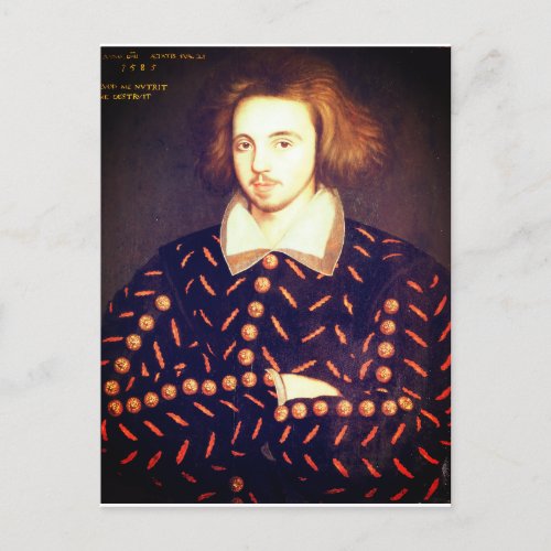 Young Christopher Marlowe Postcard
